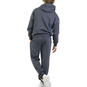 Econex Sports 2025 Survêtement baggy évasé en coton uni lourd pour hommes, ensemble pantalon de survêtement personnalisé à capuche, survêtement d'hiver OEM - Product Image 4