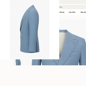 Blazer croisé pour homme, veste de costume formel pour affaires - Product Image 4