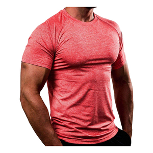 Nouveau style 2026 – T-shirt homme en polyester/coton tissé, respirant, anti-plis, séchage rapide, coupe ample, logo personnalisé imprimé - Product Image 1