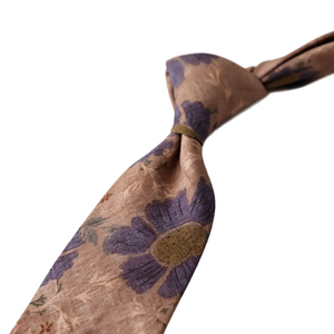 Nueva corbata de lujo de 8 cm con estampado floral para hombre, corbata de algodón estilo británico vintage, accesorios para boda, esmoquin, regalos. - Product Image 5