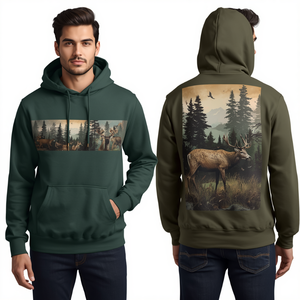 Sweat à capuche en coton pour homme, imprimé, décontracté, pour l'extérieur, mode, pull-over, vêtement graphique, doux, de qualité supérieure, pour tous les jours - Product Image 4