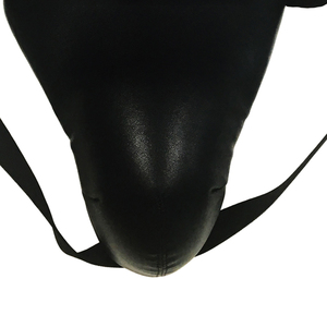 ELEGANT CORPORATION Protège-entrejambe en cuir PU noir et cuir de vachette pour la boxe, le kickboxing et les arts martiaux - Confortable, respirant et durable - Product Image 2