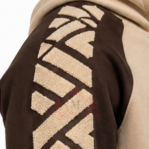 Conjunto Deportivo con Capucha para Hombre, Diseño Geométrico, Ropa Casual, Pantalón con Cordón Ajustable, 100% Algodón, Atuendo de Invierno - Product Image 4