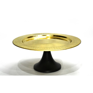 Deluxe Quality Silver Hammered Aluminium <b>Cake</b> Stand Round Pedestal Dessert Display For <b>Wedding</b> Decoration Cupcake Holder - Product Image 3