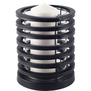 Juego de 2 Huracanes de Mesa en Forma de Cuenco de Metal Hechos a Mano de la Marca MDI con Vidrio para Decoración del Hogar - Product Image 4