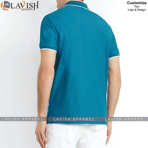 Camisas de Golf Personalizadas con Logotipo Bordado, Antiarrugas, Talla Grande, Tejidas, 100% Algodón, Color Sólido para Hombre - Product Image 5