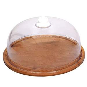 Luxury 2 <b>Tier</b> Black Wooden <b>Cake</b> Stand Modern Metal Dessert Display Tray Round Cupcake Serving Platter for Wedding Party Stand - Product Image 3