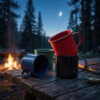 Mug à café rétro en émail, tasse en métal vintage mouchetée, durable, pour pique-nique en plein air, randonnée, maison, voyage, 12 oz, personnalisable