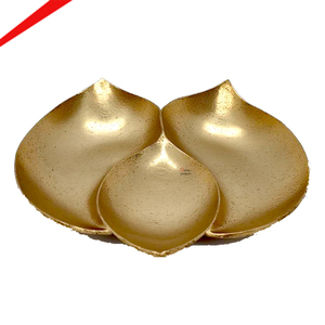 Tazón para Servir de 4 Secciones, Chapado en Oro, Diseño Moderno de Aluminio Fundido, Decorativo para el Hogar y Restaurantes - Product Image 5