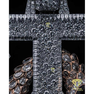 Pendentif T Serpent Enroulé Designer, Certifié GIA, en Argent Sterling 925, Collier Hip Hop Iced Streetwear, Bijoux en Gros - Product Image 2