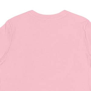 เสื้อยืดสีชมพูทรงหลวมสำหรับผู้หญิง สีฟ้า คอกลม ผ้าฝ้ายเนื้อนุ่ม แขนสั้น สวมใส่สบายๆ แฟชั่นลำลองสำหรับทุกวัน - Product Image 5