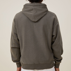 Sudadera con Capucha de Alta Calidad, Corte Regular, Felpa Francesa Gruesa, Lavado Ácido, 100% Algodón para Hombre - Product Image 4