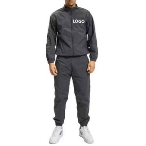 Ensemble de survêtement coupe-vent personnalisé de haute qualité pour hommes, coupe-vent en nylon surdimensionné - Product Image 1