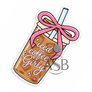 <b>Iced</b> <b>Coffee</b> Girly Acrylic Lash Tile Cute <b>Coffee</b> <b>Cup</b> Eyelash Extension Holder Aesthetic Custom Logo Printing - Product Image 4