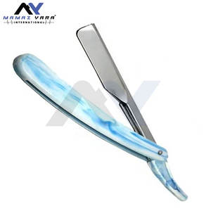 มีดโกนหนวดแบบใช้แล้วทิ้ง ด้ามจับพลาสติกแบบรักษ์โลก ยี่ห้อ New Perfect Shave ใบมีดโกนตรงทำจากสแตนเลส - Product Image 5