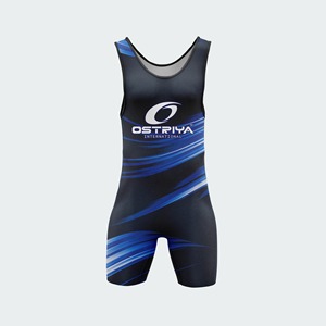 Combinaisons de lutte pour hommes de qualité supérieure, couleur et taille personnalisées, coupe régulière, extensible, en spandex/polyester, performance professionnelle optimale - Product Image 4