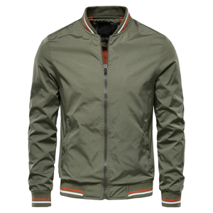 Blouson Bomber Homme Décontracté Coupe Slim Léger Coupe-Vent Style Universitaire Veste de Vol Baseball Printemps Automne Kaki Extérieur - Product Image 6