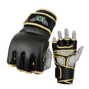 Gants d'entraînement à paume ouverte, OEM ODM, étiquette privée disponible, gants de MMA professionnels, gants de grappling absorbant les chocs - Product Image 6