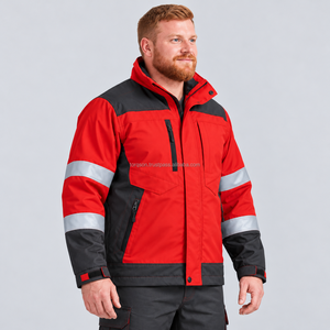 Casual Fashion Reflective Waterproof Safety Work Wear <b>Jacket</b> For <b>Men</b> <b>Yellow</b> Security With Shipment And Delivery Workwear <b>Jacket</b> - Product Image 3