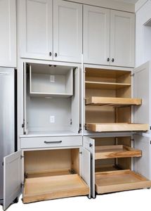 Modern Durable Multifunctional Wood Roll Cabinet <b>Shelf</b> Sliding Pantry Drawers Eco Friendly Wooden Storage Tray Kitchen Organizer - Product Image 3