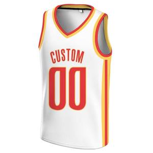 Maillots de basket-ball sans manches de haute qualité, respirants, 100% polyester, imprimés par sublimation, coupe ajustée, pour toutes les équipes - Product Image 3