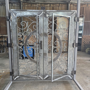 Puerta Interior de Estilo Europeo Posmoderno con Detalles de Hierro Forjado para Villas, Jardines y Proyectos de Entrada Elegantes para Propiedades en Todo el Mundo - Product Image 2
