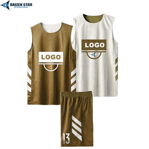 DAIZEN STAR Basketball Jersey Set Green White Sleeveless Mesh Sublimated Moisture Wicking Polyester Adult Unisex V-neck Regular - Product Image 4