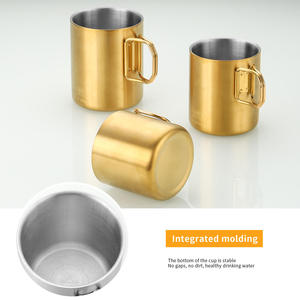 Vaso de Acero Inoxidable 304 de Doble Pared con Aislamiento al Vacío para Agua, Café y Té, Vaso de Lujo para Beber - Product Image 4