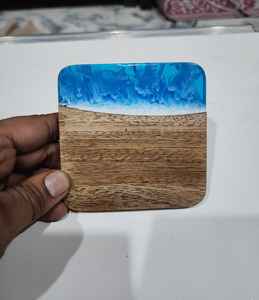 Posavasos de Resina Epoxi y Madera de Olivo de Lujo, Diseño Personalizado al Mejor Precio - Product Image 5