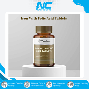 Comprimés de fer avec acide folique et vitamine C, compléments de haute qualité à marque privée pour hommes et femmes, prix bas - Product Image 2