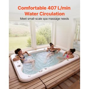Pompe de spa 1,5 CV 110 V pour spas et baignoires, port de 1,5 pouce, débit max. 107,5 GPM, hauteur de refoulement max. 16,5 m, 100 % pompe de piscine - Product Image 4