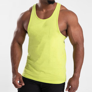 Cropped Length High Quality Bodybuilding Muscle Fit Hot Selling Fashion Streetwear Summer Fit <b>Loose</b> Design <b>Tank</b> <b>Top</b> Regular Fit - Product Image 1