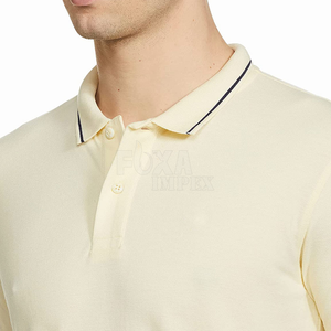Vente en gros OEM 2024 hommes à séchage rapide en coton à manches courtes pour T-shirts polo Logo personnalisé solide Design de marque pour les occasions de fitness - Product Image 4