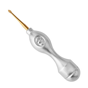White and Gold Color Beautiful Selling Dental Tooth Elevators New Designed Root <b>Pick</b> <b>up</b> Custom Made Sickle Elevators - Product Image 1