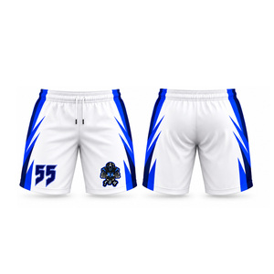 Conjunto de Uniforme de Fútbol Americano Sublimado Personalizado para Hombre, Cuello en V, Manga Corta, 100% Poliéster, Absorbe la Humedad, Blanco y Azul - Product Image 6