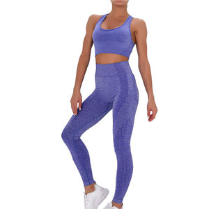 Wholesale Women Yoga Set High Stretch Fitness Workout <b>Activewear</b> <b>Leggings</b> and Sports Bra Perfect for Gym Yoga - Product Image 1