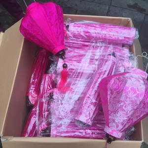 Silk Lanterns Waterproof Bamboo Silk Lanterns Hanging Decor For Garden Party Wedding Vietnam Silk Lanterns - Product Image 1