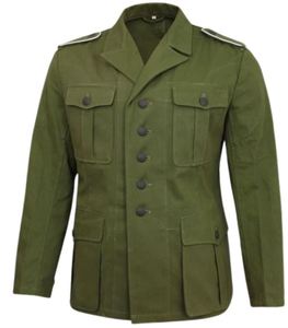 Chaqueta de Uniforme Personalizada de Lana y Poliéster, Estilo Uniforme Formal, Reproducción de Túnica Alemana DAK de la Segunda Guerra Mundial - Product Image 6