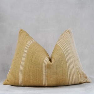 Ait Cc-1332 2023 Latest Designer Wool Cotton Blend Striped Geometric Handmade Reversible Cushion <b>Covers</b> Woven Embroidery Tassels - Product Image 1