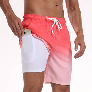 Custom Men’s Double <b>Layer</b> Sports Shorts Breathable Running Shorts with Inner Compression Shorts - Product Image 1