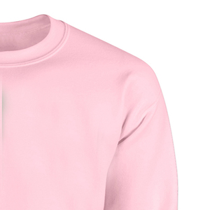 Sweat-shirt à col rond pour homme, coupe classique, décontracté, en maille, hiver, avec logo personnalisé brodé, en polaire, couleur verte et rose - Product Image 5
