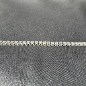 wholesale classic 18k white <b>gold</b> tennis bracelet def vs vvs lab grown diamonds 2mm 3mm chain girls wedding gift band - Product Image 4