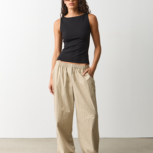 Chaleco con Logotipo Personalizado, Camisetas Cortas de Algodón para Mujer, Tops Cortos sin Mangas para Mujer - Product Image 4