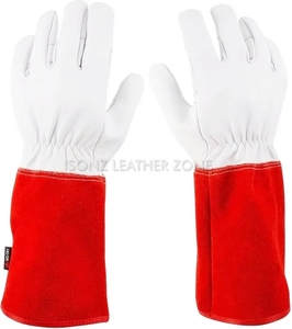 ถุงมือหนังแท้กันความร้อน ป้องกันข้อมือ สำหรับงานเชื่อมทิกอาร์กอน - Product Image 5