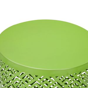 Set di 3 tavolini da esterno/interno verdi da 12, 14 e 16 pollici con struttura in metallo - Product Image 3