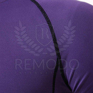 Durable Polyester High Performance Custom Private Label <b>Men</b> <b>Compression</b> <b>Shirt</b> For Gym Crewneck Athletic Training Clothing - Product Image 5