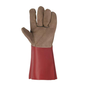 Guantes de Seguridad de Cuero de Alta Calidad a Precio Económico, Guantes de Trabajo de Protección Contra Impactos, Guantes de Cuero Resistentes con Logotipo Personalizado - Product Image 1