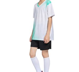 Kit de equipo de fútbol totalmente personalizado, camiseta y pantalones cortos de fútbol unisex transpirable antisudor, fabricante de uniformes personalizados de fútbol - Product Image 5