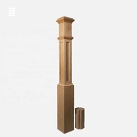 Menuiserie Design antique personnalisé balustre en bois massif piliers en bois poteau de colonne d'armoire conique mains courantes de balustre en bois