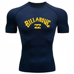 เสื้อรัดกล้ามเนื้อ MMA แบบสั่งทำโลโก้ได้ สำหรับ No Gi Grappling Jiu Jitsu BJJ แขนสั้น บริการ OEM - Product Image 1